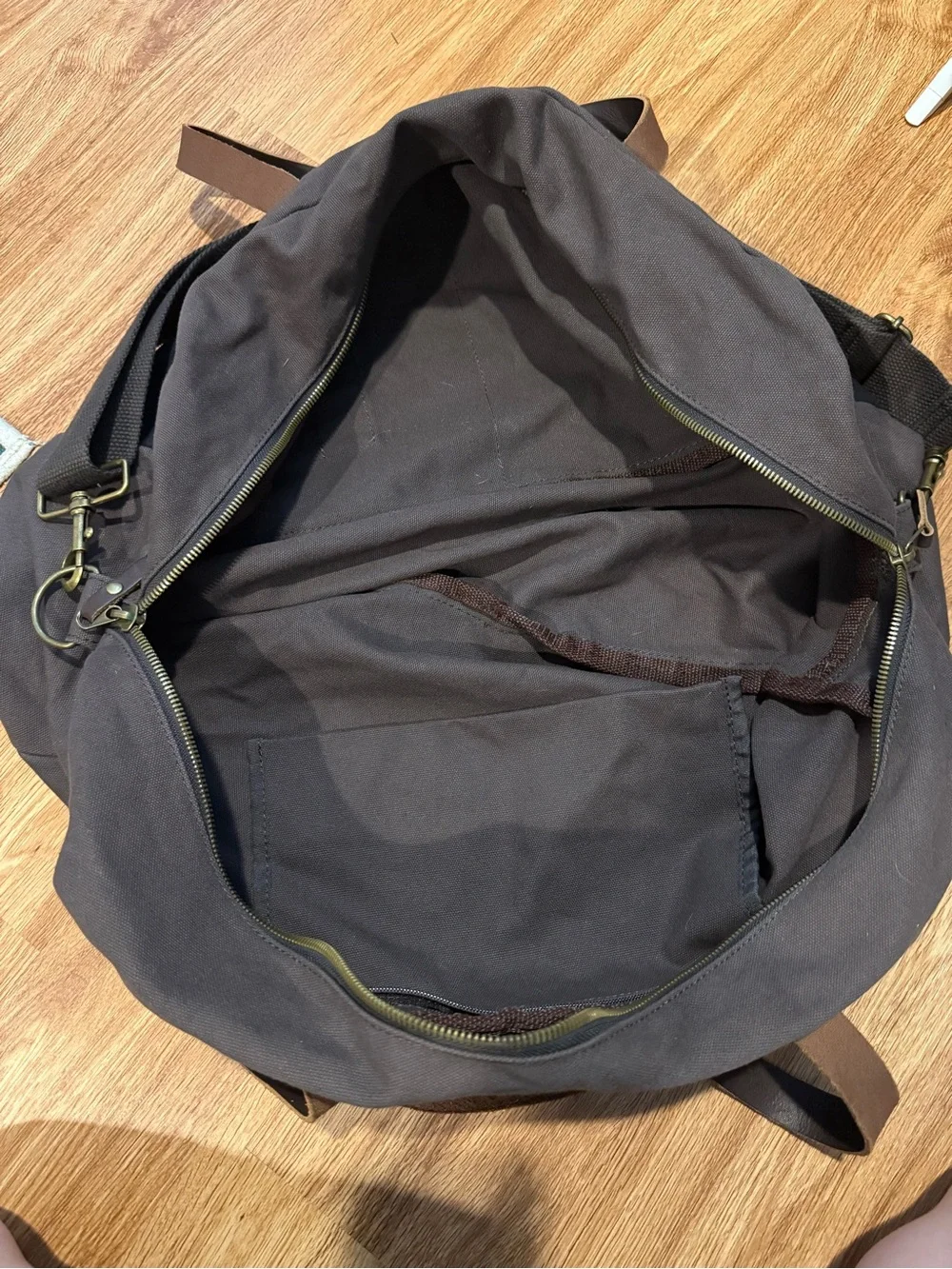 Line of Trade Canvas Weekender Duffel in Dark Brown